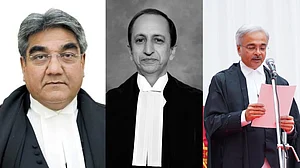 | X Handle : | Combination image of Justices Vijay Bishnoi(left), Bombay High Court judge Justice(centre) and N.V. Anjaria