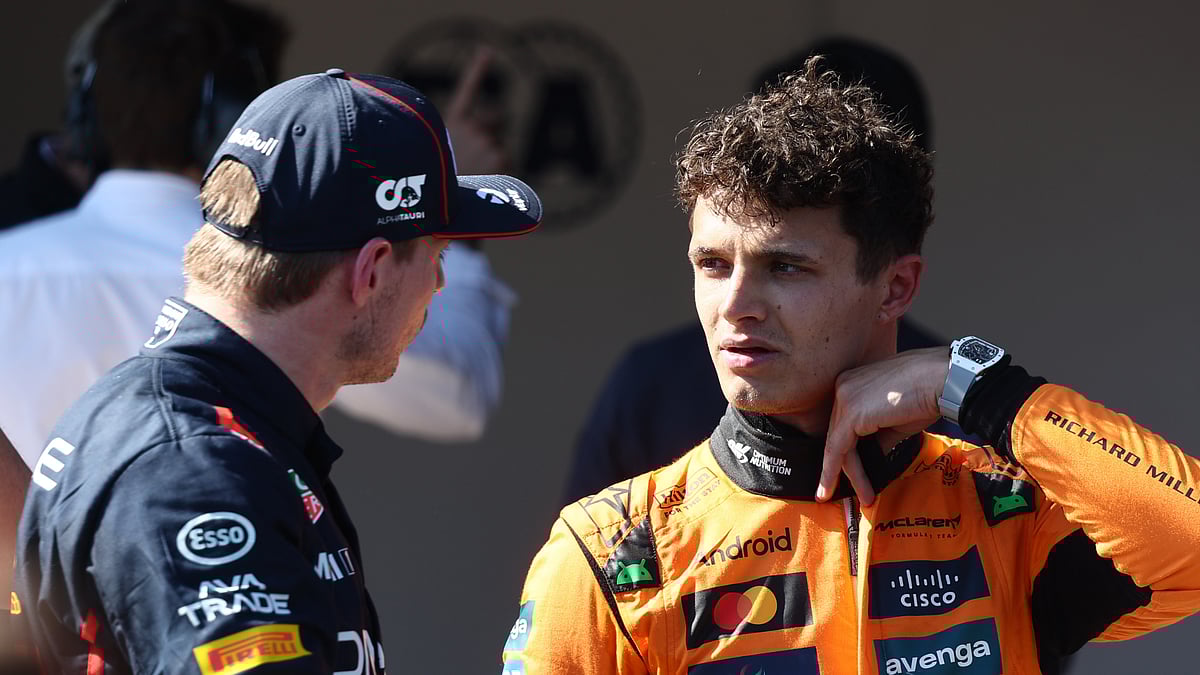 Max Verstappen and Lando Norris