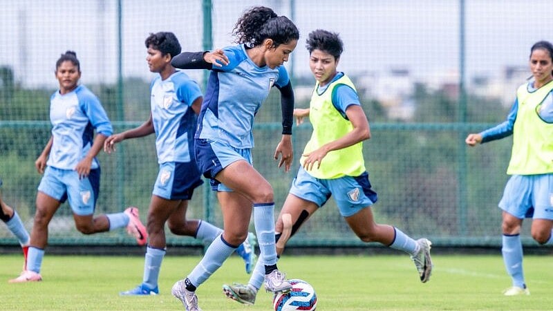 AIFF Media : The India women's national football team trains in Bengaluru ahead of its international friendly against Uzbekistan. 