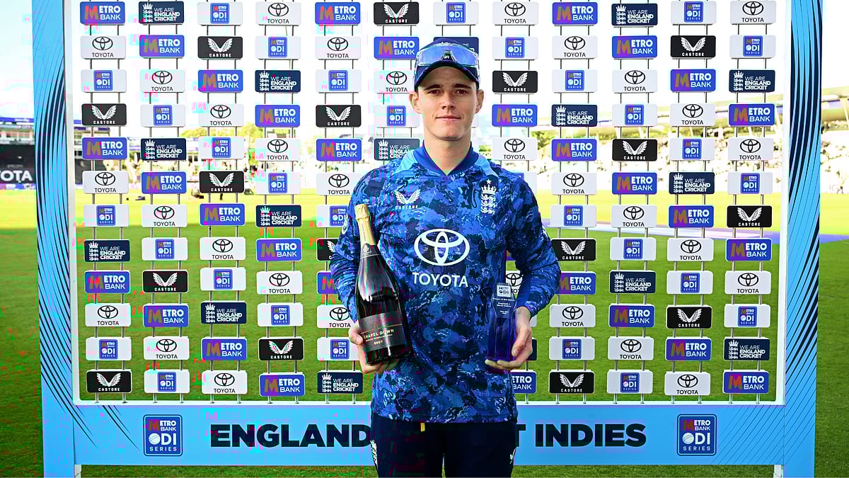 England's Jacob Bethell was named player of the match. 