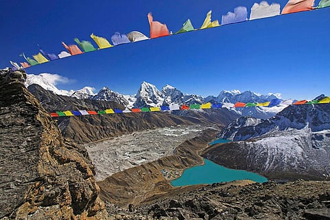 Himalayan range in Nepal