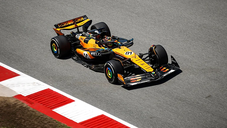 Oscar Piastri during practice at the Spanish Grand Prix - null