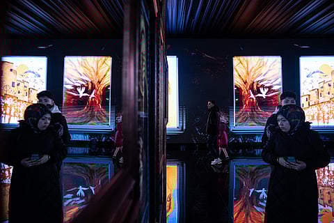 Exhibition named ''Bulletproof Dreams: Gaza child painters' in Istanbul