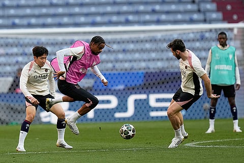 UEFA Champions League 2024-25 Final: PSG Training Session