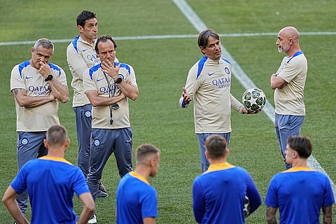 UEFA Champions League 2024-25 Final: Inter MilanTraining Session