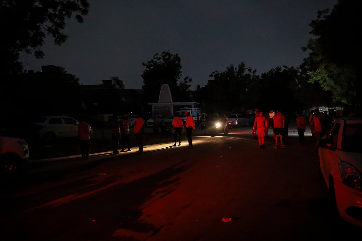 Blackout drill in Ahmedabad, Gujarat.
