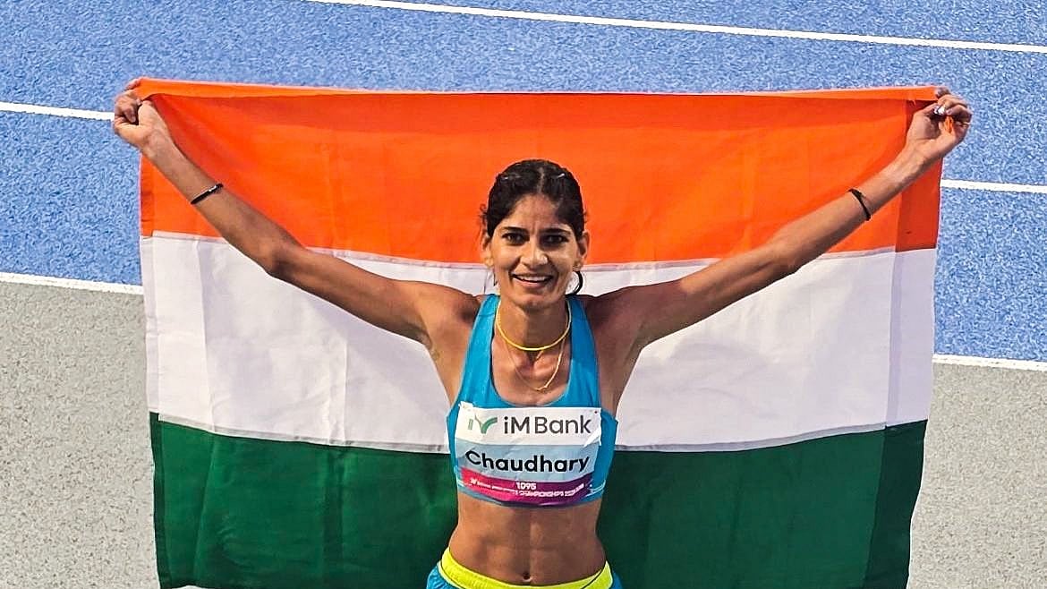 Photo: X | India All Sports : Indian athlete Parul Chaudhary.