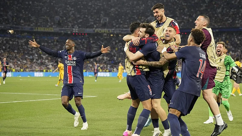 PSG vs Inter Champions League final celebration