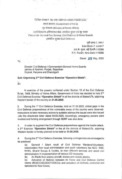 Official notice on second round of mock drills