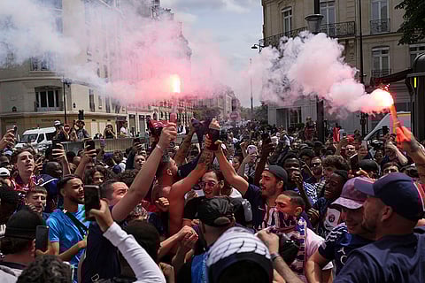 PSG Champions League Celebrations