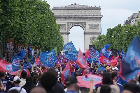 PSG Champions League Celebrations