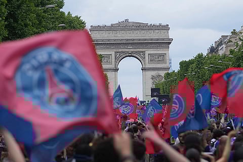 PSG Champions League Celebrations