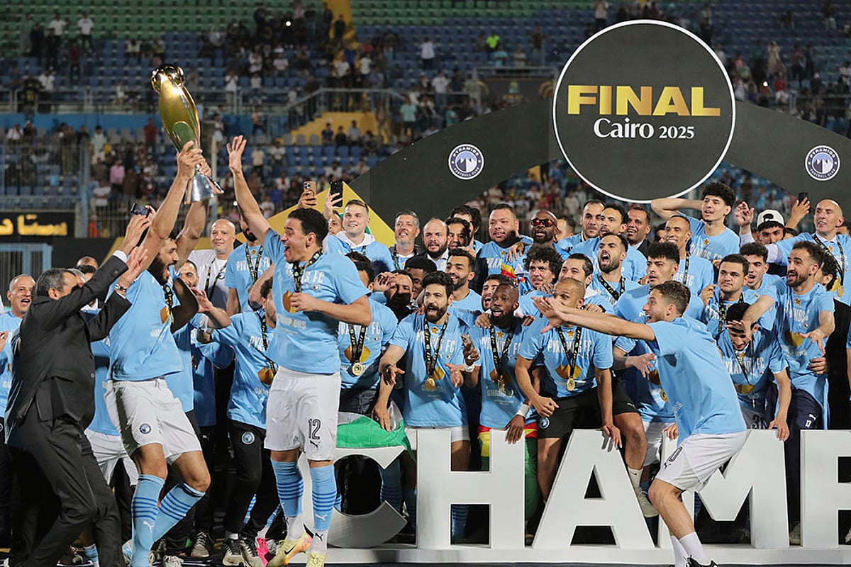 Egypt Soccer CAF Champions League Final Pyramids FC vs Mamelodi Sundowns pics