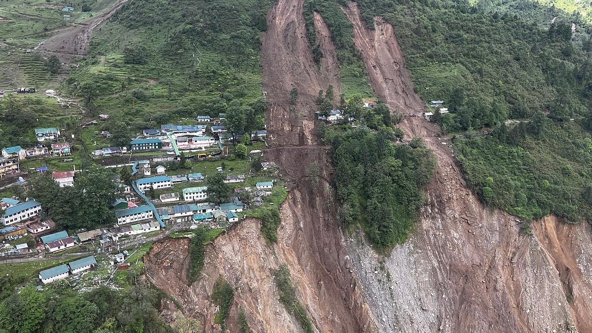 X/@trishakticorps (Indian Army) : Massive landslide hits Sikkim