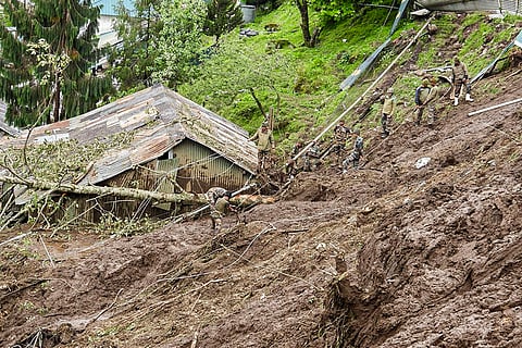 Landslide hits military camp in Sikkim