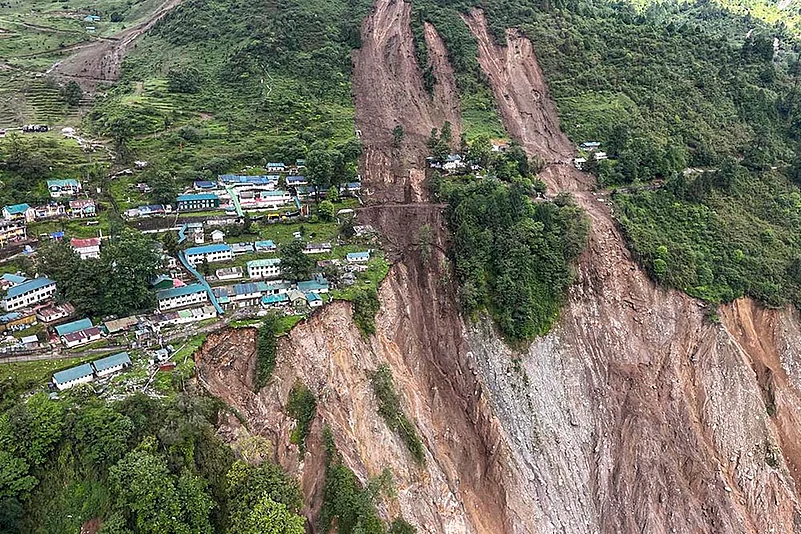 Sikkim landslides Aftermath of heavy rainfall in Sikkim