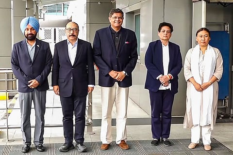 Panda-led multi-party delegation arrives in Delhi