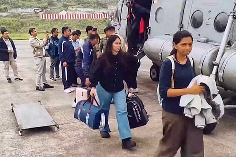 Rescue work in Sikkim