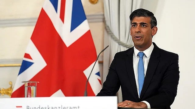 AP : File photo of former United Kingdom Prime Minister Rishi Sunak.