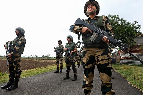 Women BSF personnel guard at border