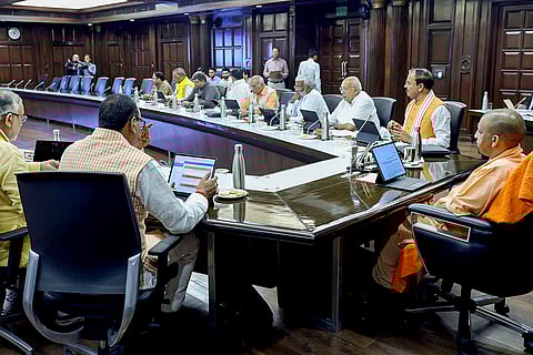 Yogi holds Cabinet meeting