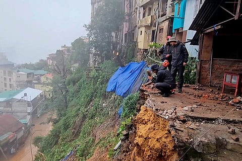 Landslide in Mizoram