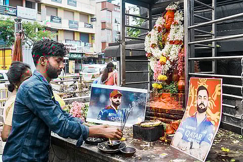 RCB fans offer prayers for victory