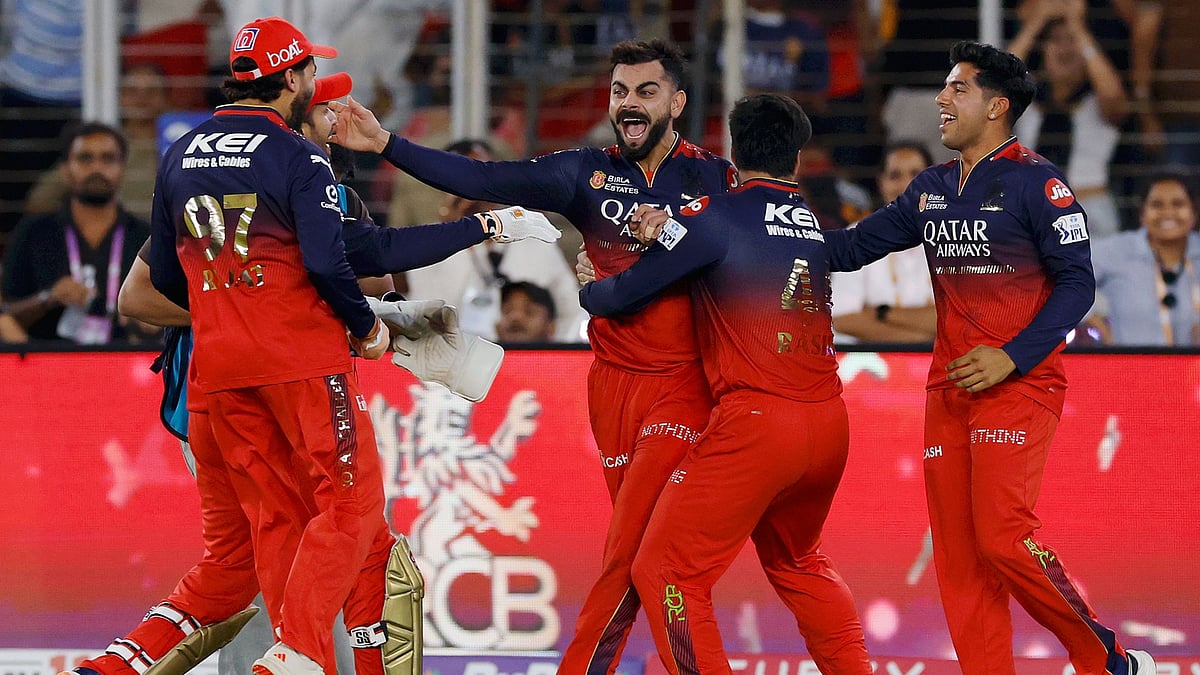 RCB celebrate their first IPL title