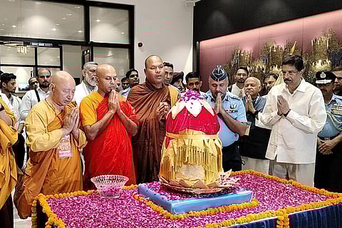 Relics of Lord Buddha return to India