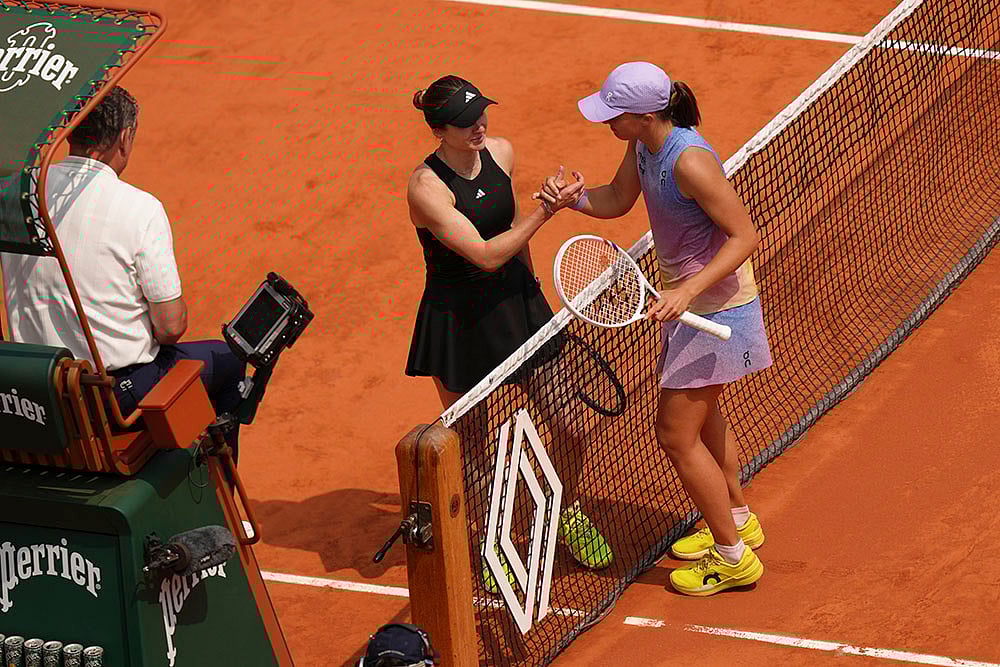 | Photo: AP/Aurelien Morissard : French Open 2025 Quarter-Finals: Iga Swiatek vs Elina Svitolina 