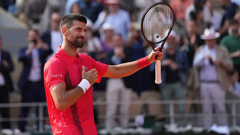 Novak Djokovic French Open AP