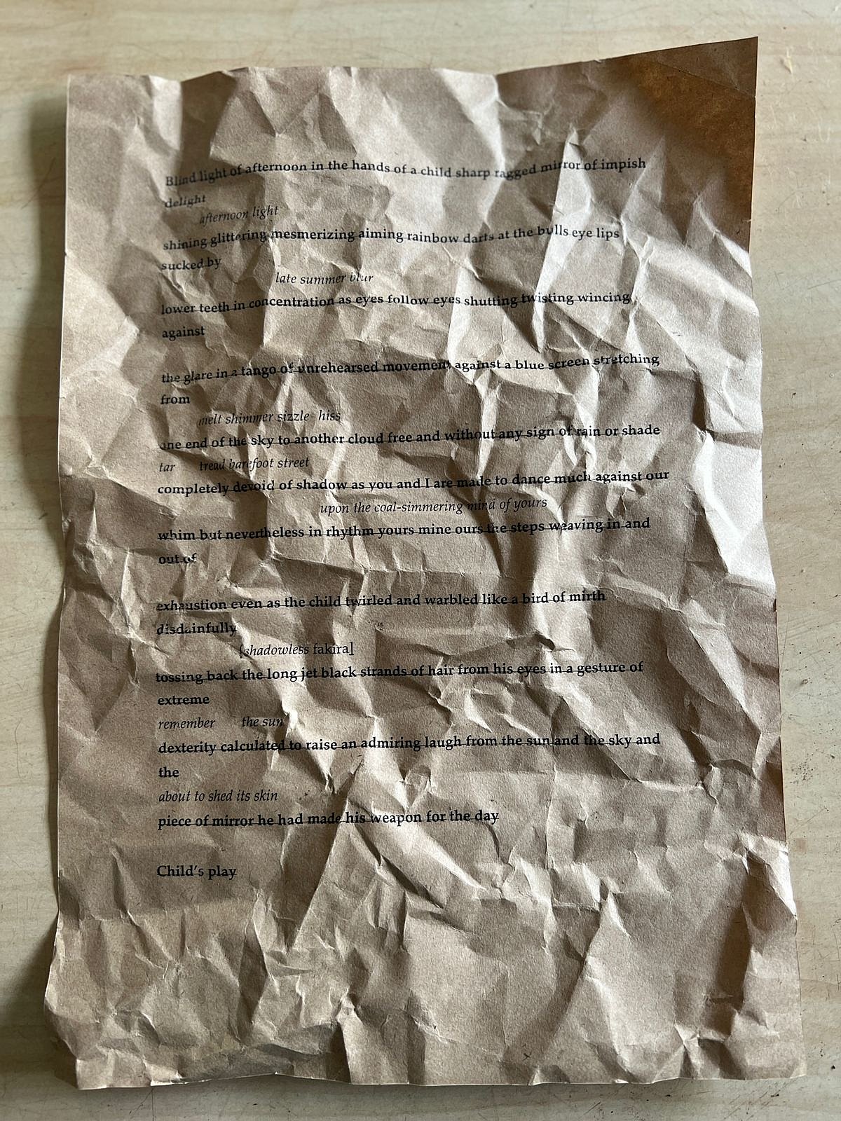 | Naveen Kishore : Child's Play