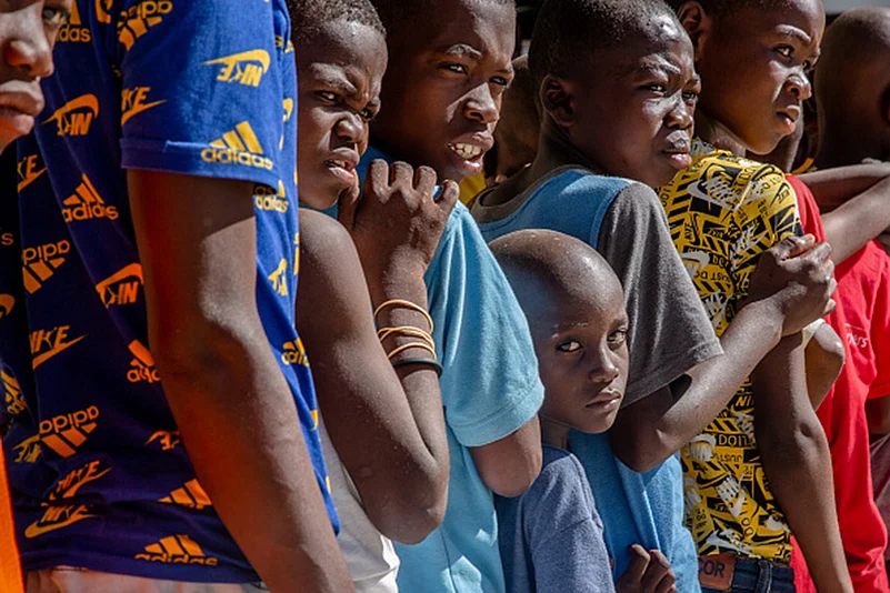 Haiti civil unrest: Displaced children