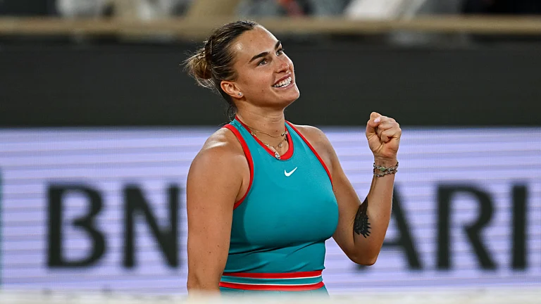 Aryna Sabalenka is into the final of the French Open. - null