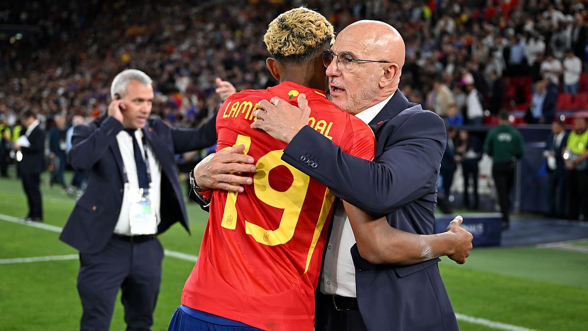 De la Fuente (right) is backing Yamal to win the Ballon d'Or