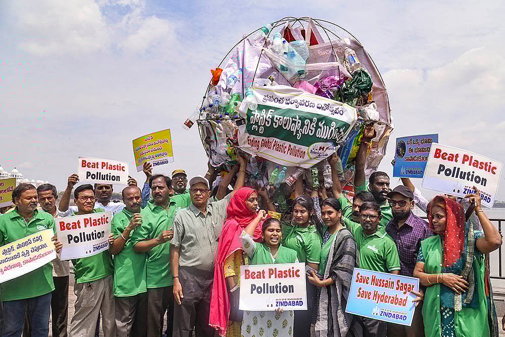 World Environment Day event in Hyderabad - | Photo: PTI