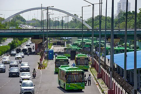 PM Modi flags off electric buses