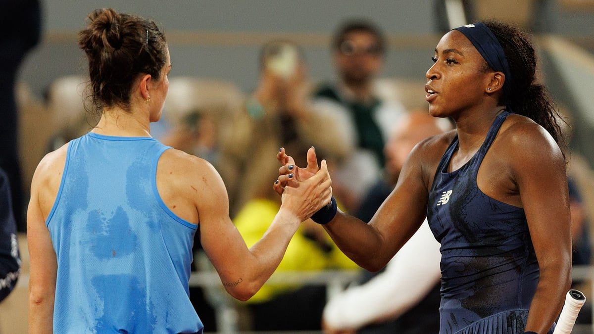 Gauff (right) paid tribute to Boisson