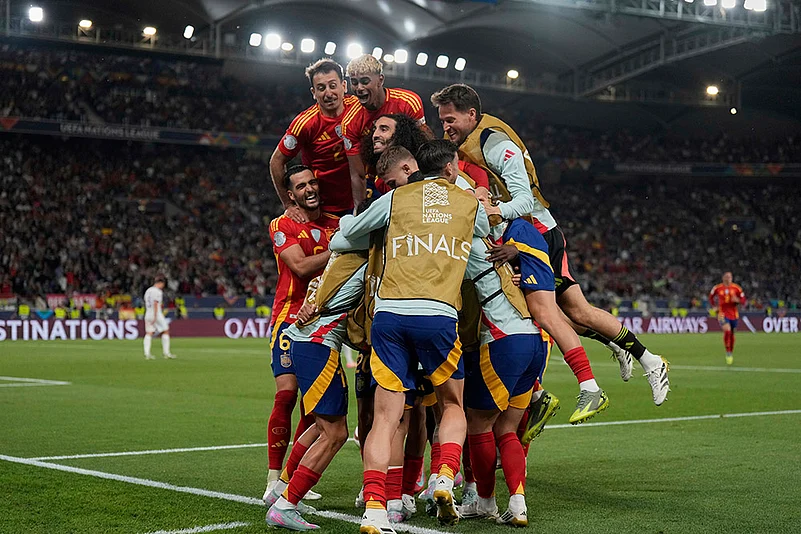 UEFA Nations League soccer Semi-final Spain vs France: