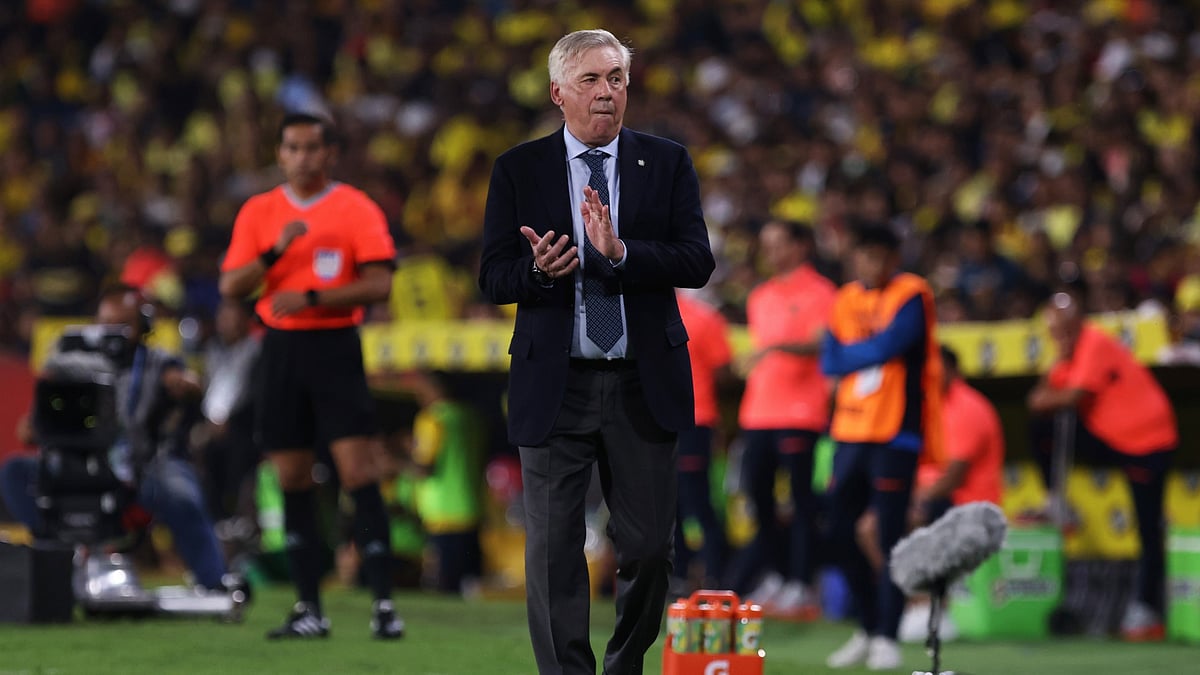 File : File photo of Brazil national team head coach Carlo Ancelotti.