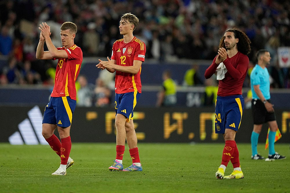 | Photo: AP/Matthias Schrader : UEFA Nations League Semi-final: Spain vs France
