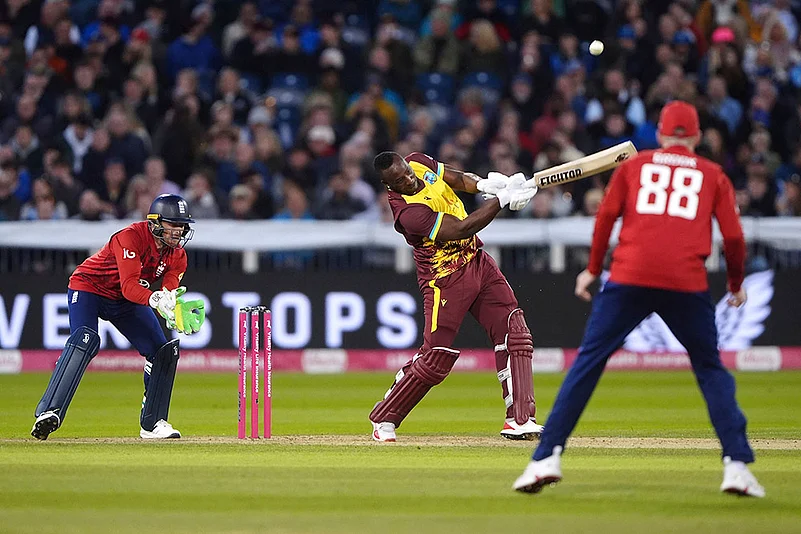 Britain T20 Cricket England vs West Indies 1st Twenty20 photo_ Andre Russell