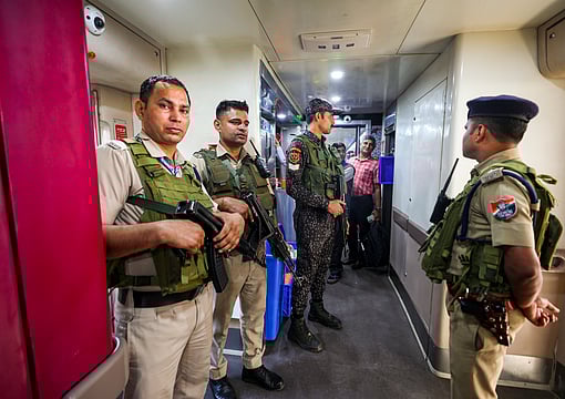 Heavy Security Marks Opening Of First Srinagar-Katra Train Service In Kashmir