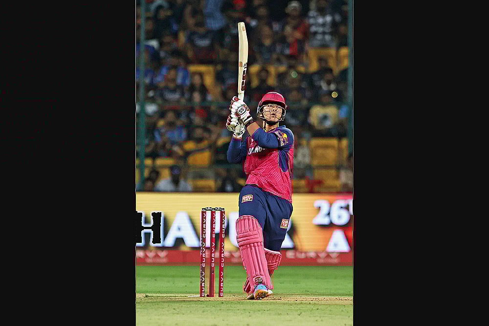 | Photo: Getty Images : Destiny’s Child: Vaibhav plays a shot at the M Chinnaswamy Stadium on April 24, 2025, in Bengaluru
