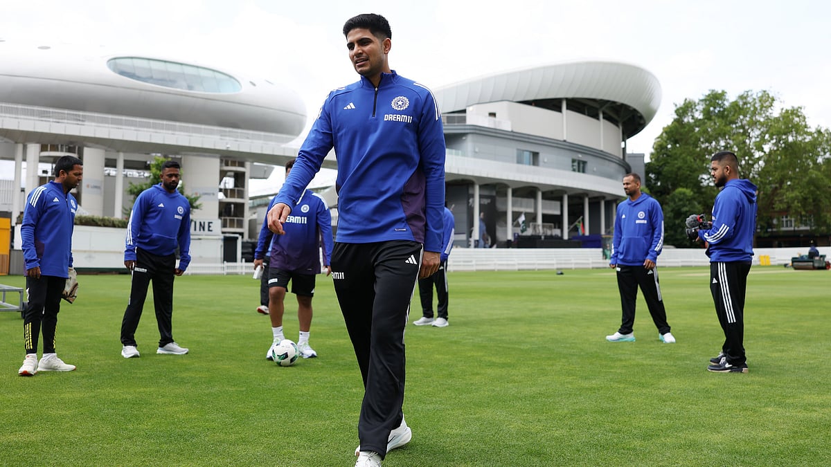 Shubman Gill during practice session. - X/BCCI