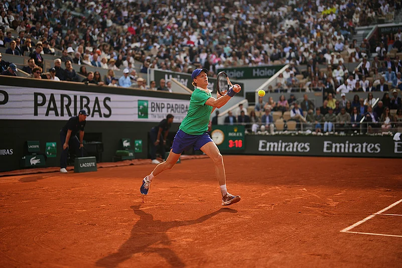 French Open Tennis 2025 Final Carlos Alcaraz Vs Jannik Sinner match pics