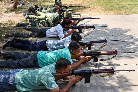 Village Defence Guards training