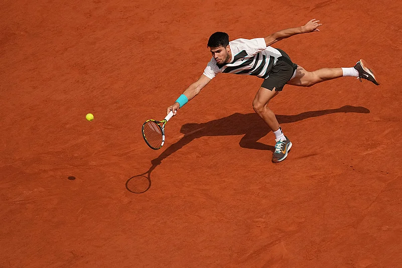 French Open Tennis 2025 Final Carlos Alcaraz Vs Jannik Sinner match pics