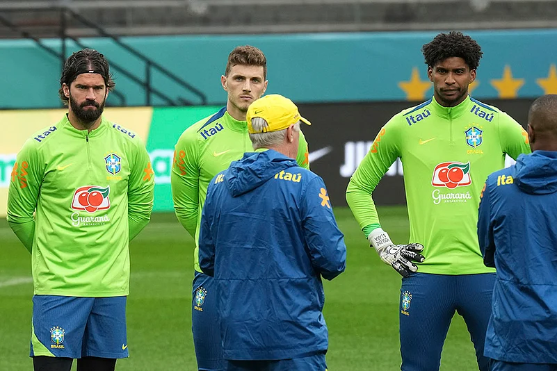 FIFA World Cup 2026 CONMEBOL Qualifiers Brazil Training session pics: Alisson Becker