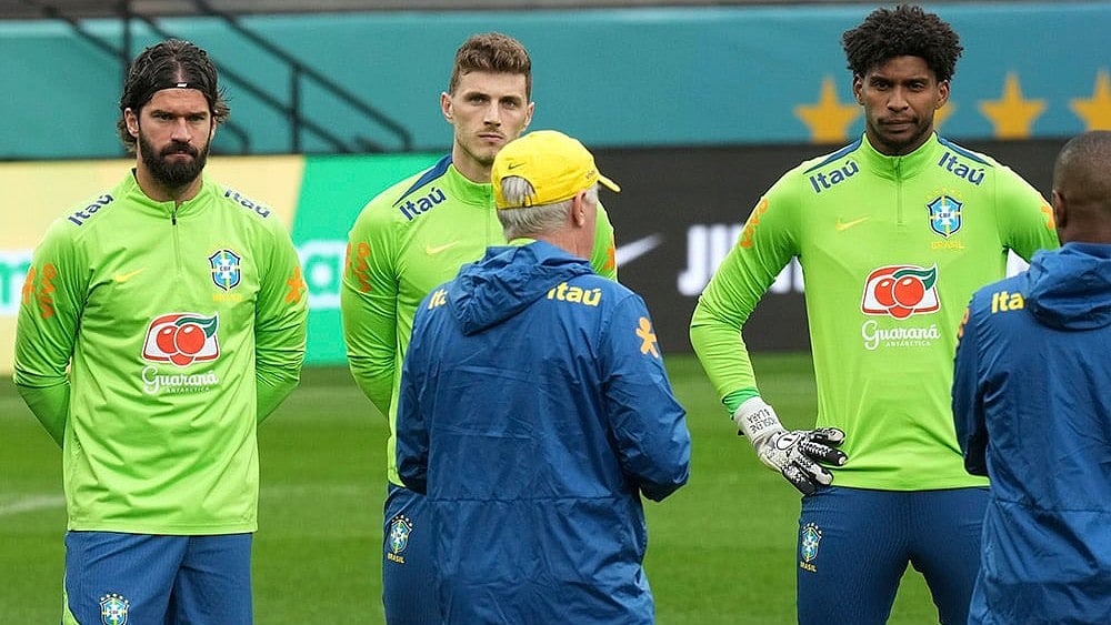 | Photo: AP/Andre Penner : World Cup 2026 CONMEBOL Qualifiers, Brazil Vs Paraguay: Brazil Training session